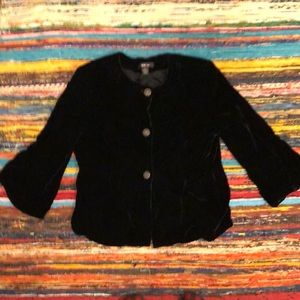 Vintage Style & Co Black velvety jacket